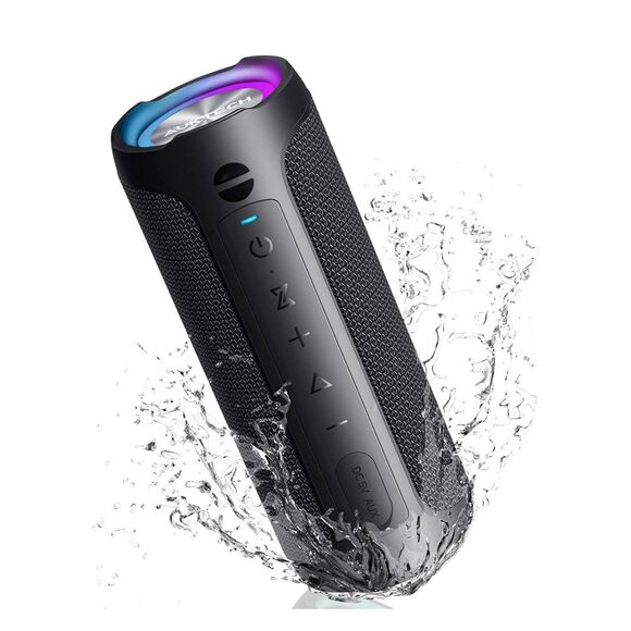 Portable Waterproof Bluetooth Speaker 100ft 24W Stereo LED Bass Boost - Picture 1 of 11